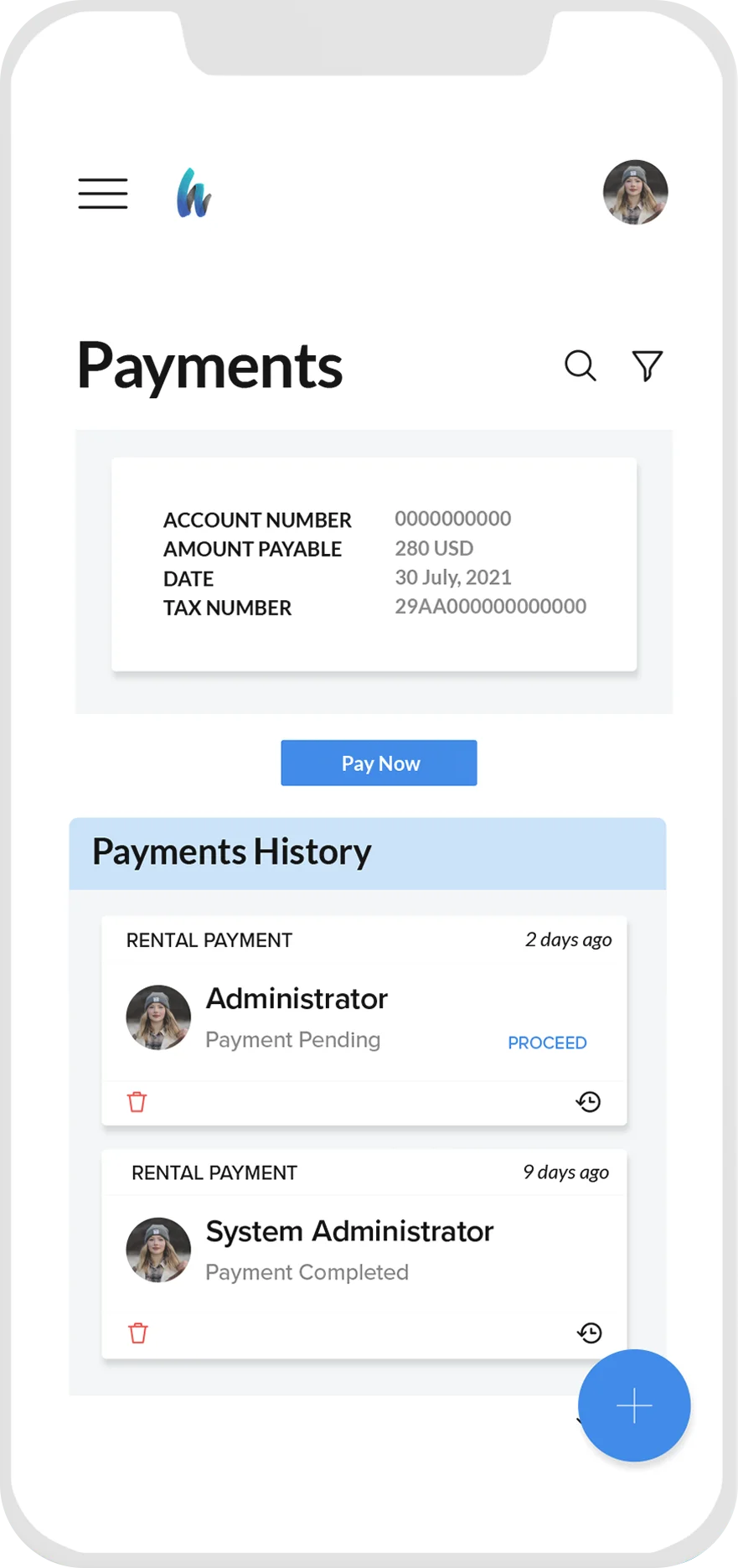 app to manage payment for lease management